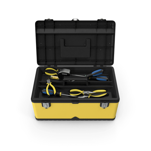 Large ToolBox Campway Black/Yellow